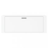 fehér szerelt fa fali cipőszekrény 100 x 35 x 38 cm