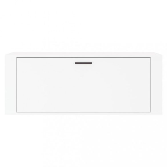 fehér szerelt fa fali cipőszekrény 100 x 35 x 38 cm