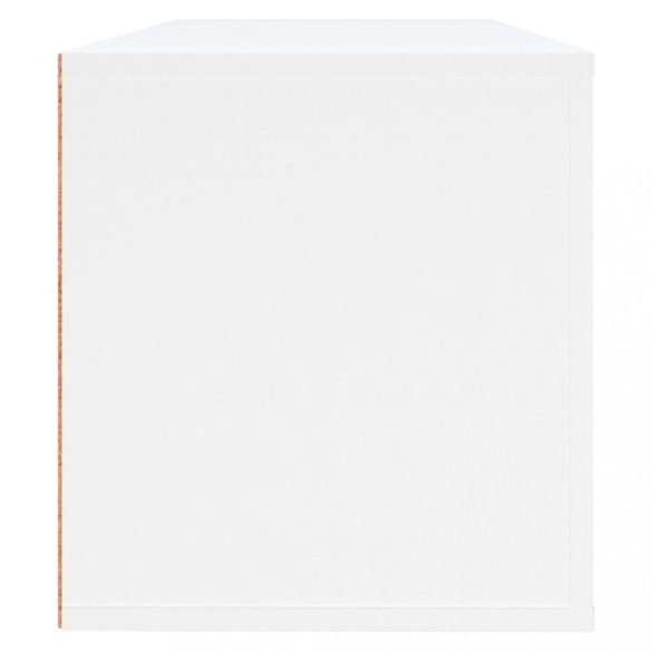 fehér szerelt fa fali cipőszekrény 100 x 35 x 38 cm