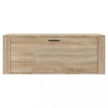 sonoma tölgy színű szerelt fa fali cipőszekrény 100x35x38 cm
