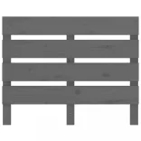 szürke tömör fenyőfa fejtámla 100 x 3 x 80 cm