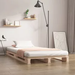tömör fenyőfa raklapágy 90 x 190 cm (Single)
