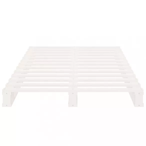 fehér tömör fenyőfa raklapágy 90 x 190 cm (Single)