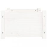 tömör fenyőfa kutyafekhely fehér 55,5 x 45,5 x 28 cm