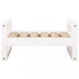 fehér tömör fenyőfa kutyaágy 55,5x45,5x28 cm