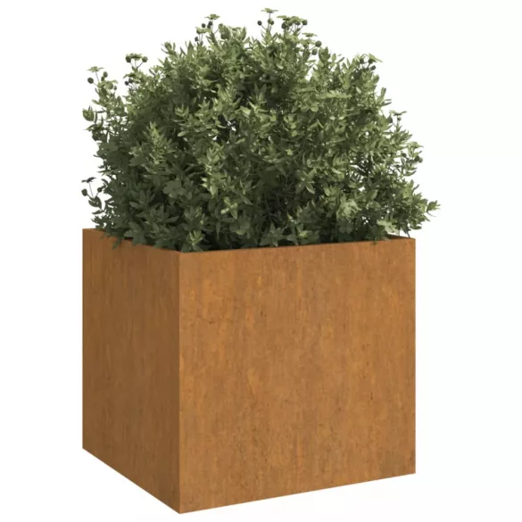 corten acél növénytartó 49x47x46 cm