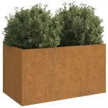 corten acél növénytartó 62x30x29 cm