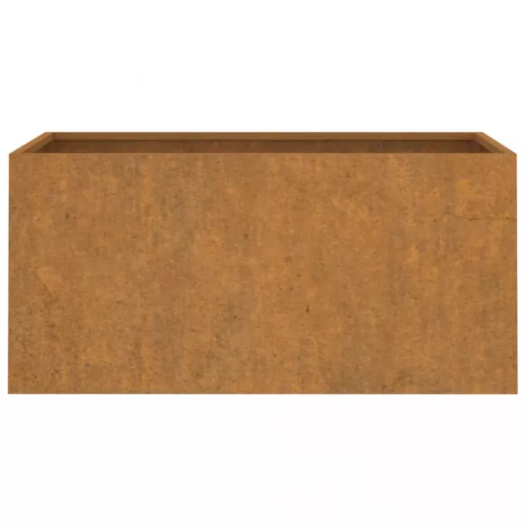corten acél növénytartó 62x30x29 cm
