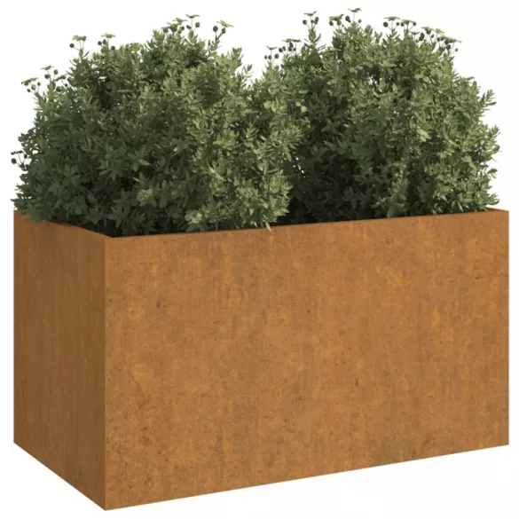 corten acél növénytartó 62x40x39 cm