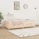 tömör fenyőfa kanapéágy matrac nélkül 90 x 200 cm