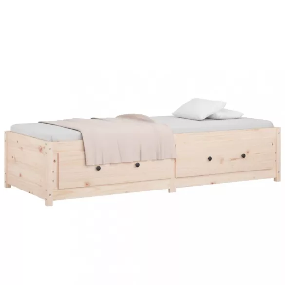 tömör fenyőfa kanapéágy matrac nélkül 90 x 200 cm