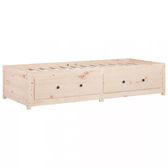 tömör fenyőfa kanapéágy matrac nélkül 90 x 200 cm