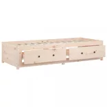 tömör fenyőfa kanapéágy matrac nélkül 90 x 200 cm