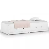 fehér tömör fenyőfa kanapéágy matrac nélkül 90 x 200 cm