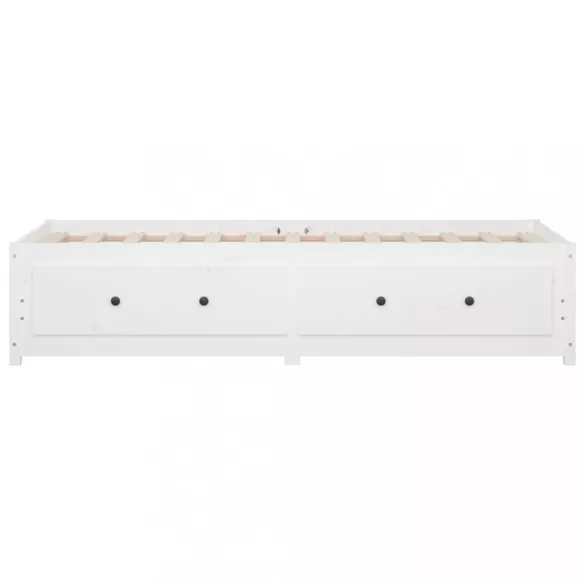 fehér tömör fenyőfa kanapéágy matrac nélkül 90 x 200 cm