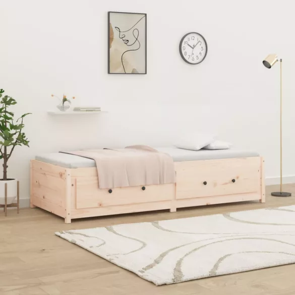 tömör fenyőfa kanapéágy 90 x 190 cm (Single)