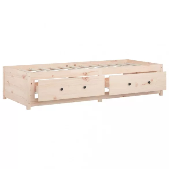 tömör fenyőfa kanapéágy 90 x 190 cm (Single)