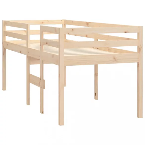 tömör fenyőfa magasított ágy 90x190 cm