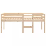 tömör fenyőfa magasított ágy 75x190 cm