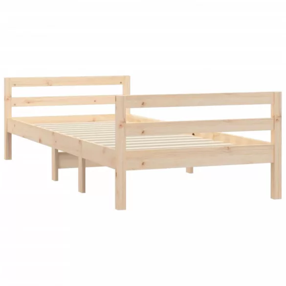tömör fenyőfa ágy matrac nélkül 90 x 200 cm