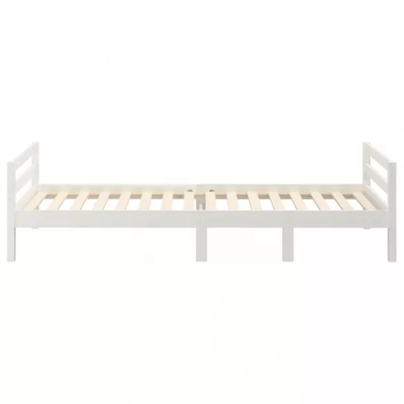 fehér tömör fenyőfa ágy matrac nélkül 90 x 200 cm