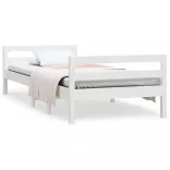 fehér tömör fenyőfa ágykeret matrac nélkül 90 x 190 cm