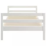 fehér tömör fenyőfa ágykeret matrac nélkül 90 x 190 cm