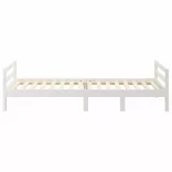 fehér tömör fenyőfa ágykeret matrac nélkül 90 x 190 cm