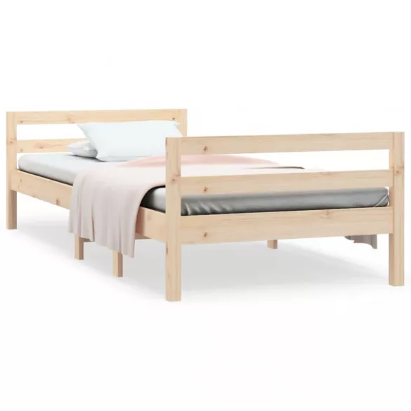 tömör fenyőfa ágy matrac nélkül 75 x 190 cm
