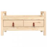 tömör fenyőfa előszoba pad 80 x 40 x 43 cm