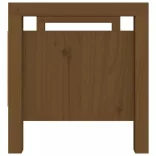 mézbarna tömör fenyőfa előszoba pad 80 x 40 x 43 cm