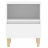 2 db fehér éjjeliszekrény 40 x 35 x 50 cm