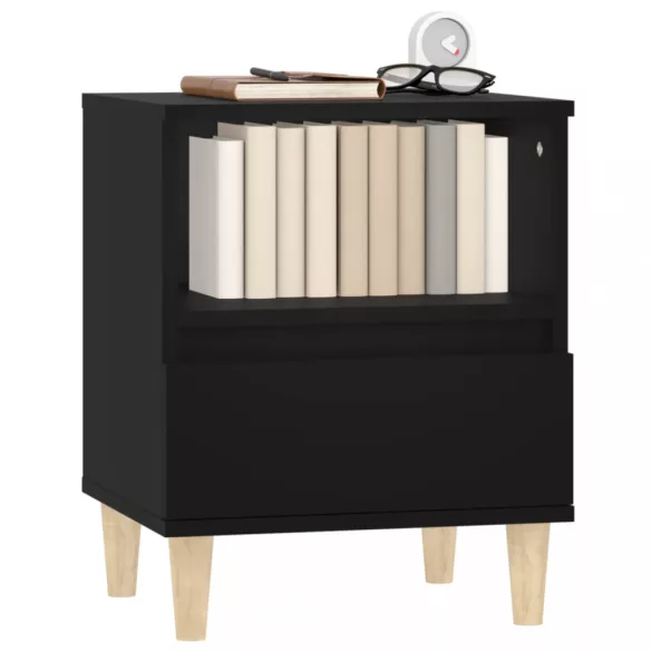 fekete éjjeliszekrény 40 x 35 x 50 cm