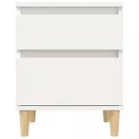 2 db fehér éjjeliszekrény 40 x 35 x 50 cm