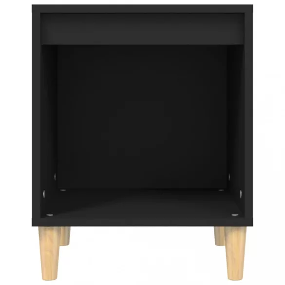 fekete szerelt fa éjjeliszekrény 40 x 35 x 50 cm