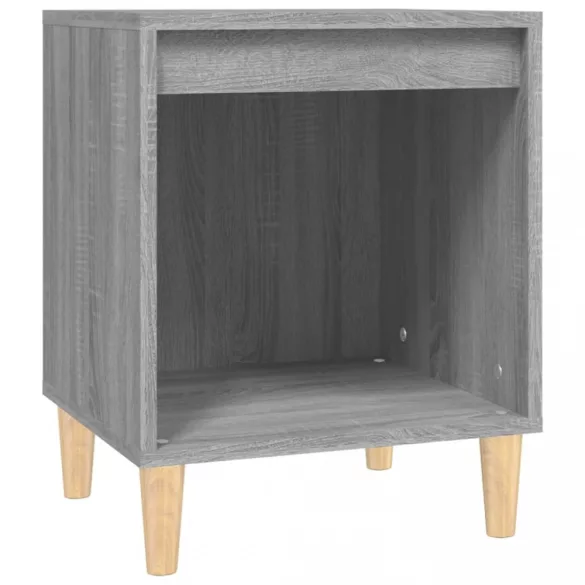 szürke sonoma színű éjjeliszekrény 40x35x50 cm