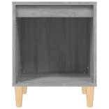 szürke sonoma színű éjjeliszekrény 40x35x50 cm