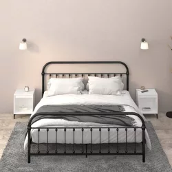 2 db fehér éjjeliszekrény 40 x 35 x 50 cm