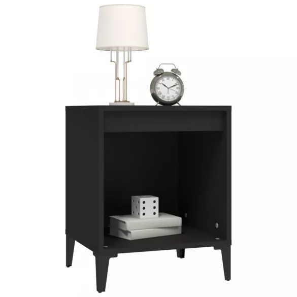 fekete éjjeliszekrény 40 x 35 x 50 cm