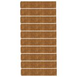 10 db rugalmas corten acél gyepszegély 20 x 103 cm