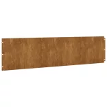 10 db rugalmas corten acél gyepszegély 25 x 103 cm