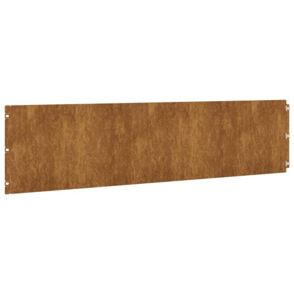 10 db rugalmas corten acél gyepszegély 25 x 103 cm