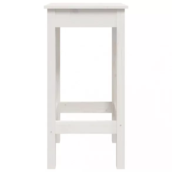 2 db fehér tömör fenyőfa bárszék 40 x 40 x 78 cm