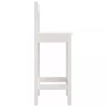 2 db fehér tömör fenyőfa bárszék 40 x 41,5 x 112 cm