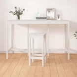 fehér tömör fenyőfa bárasztal 180 x 80 x 110 cm