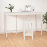 fehér tömör fenyőfa bárasztal 180 x 80 x 110 cm