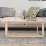 tömör fenyőfa dohányzóasztal 110 x 55 x 45 cm
