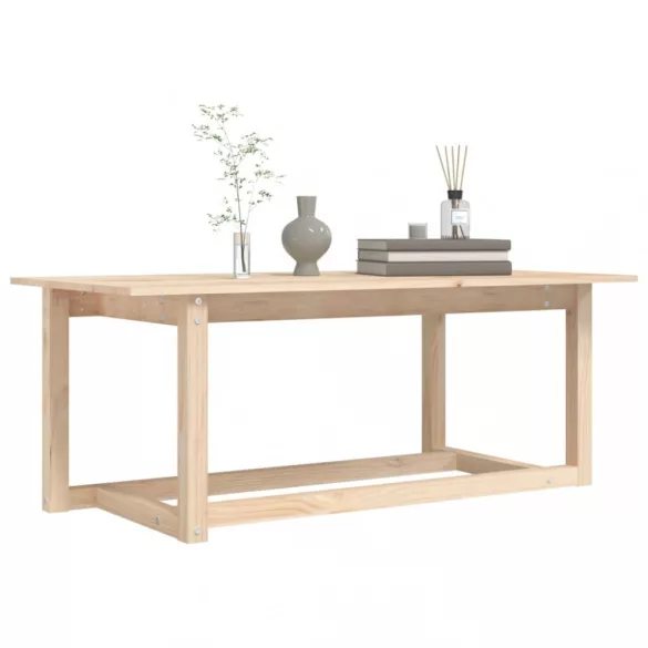 tömör fenyőfa dohányzóasztal 110 x 55 x 45 cm