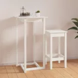 fehér tömör fenyőfa bárasztal 60 x 60 x 110 cm