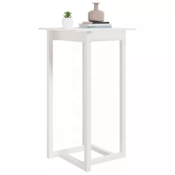 fehér tömör fenyőfa bárasztal 60 x 60 x 110 cm